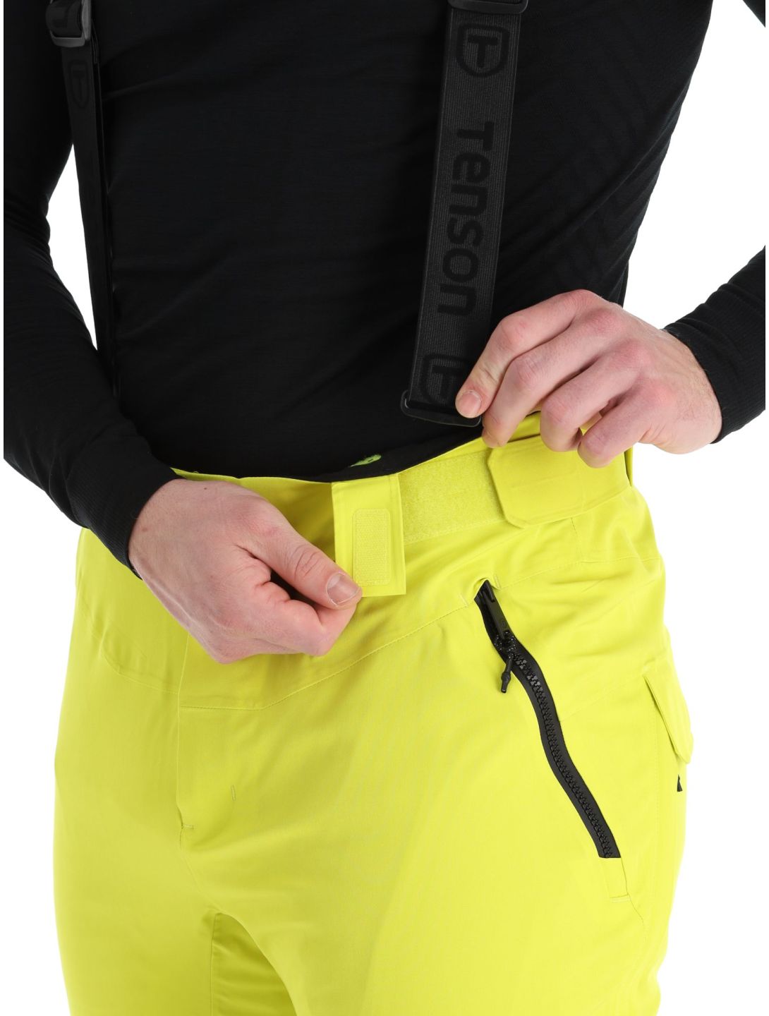 Tenson, Prime Pro pantaloni da sci uomo Cyber Lime giallo 