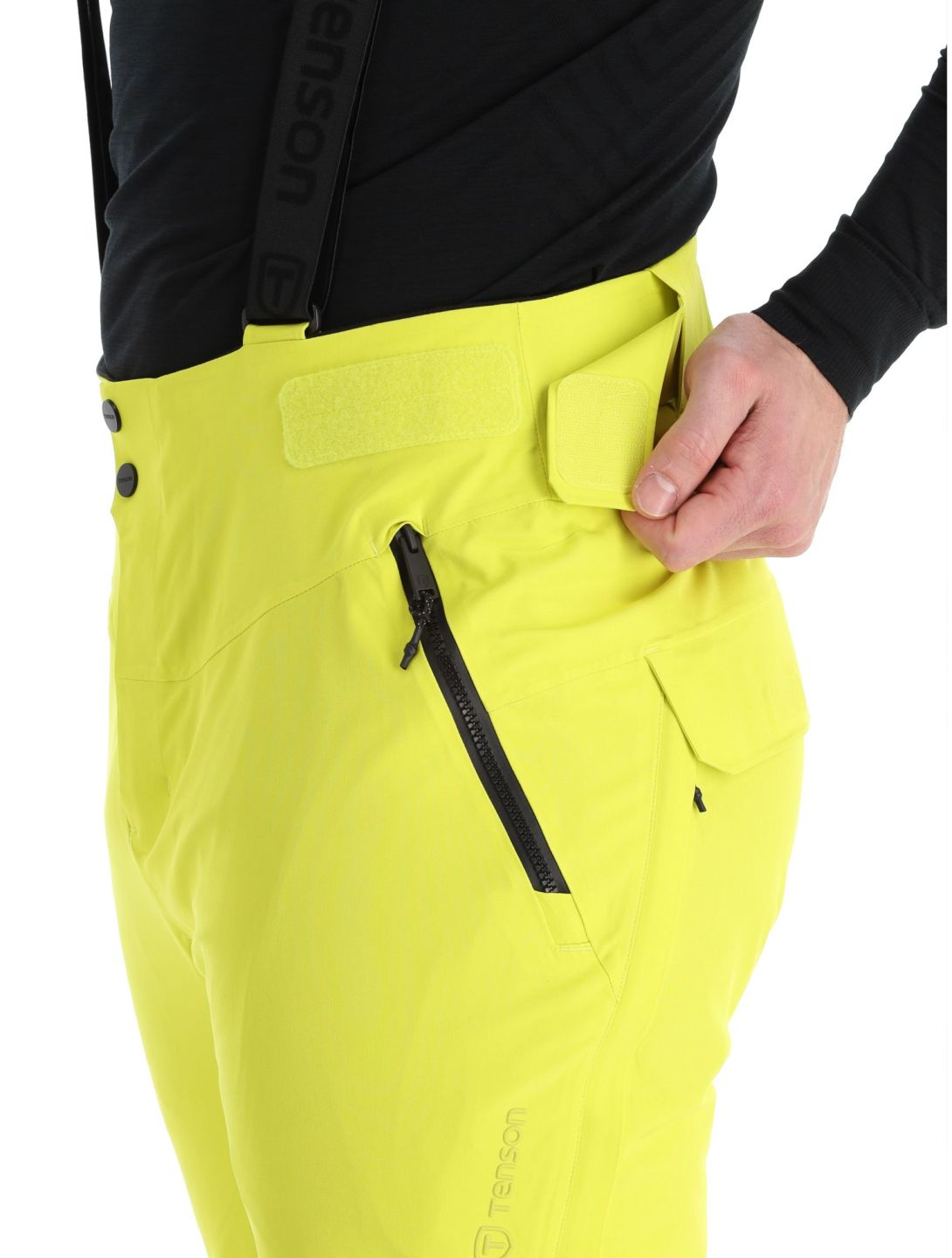 Tenson, Prime Pro pantaloni da sci uomo Cyber Lime giallo 