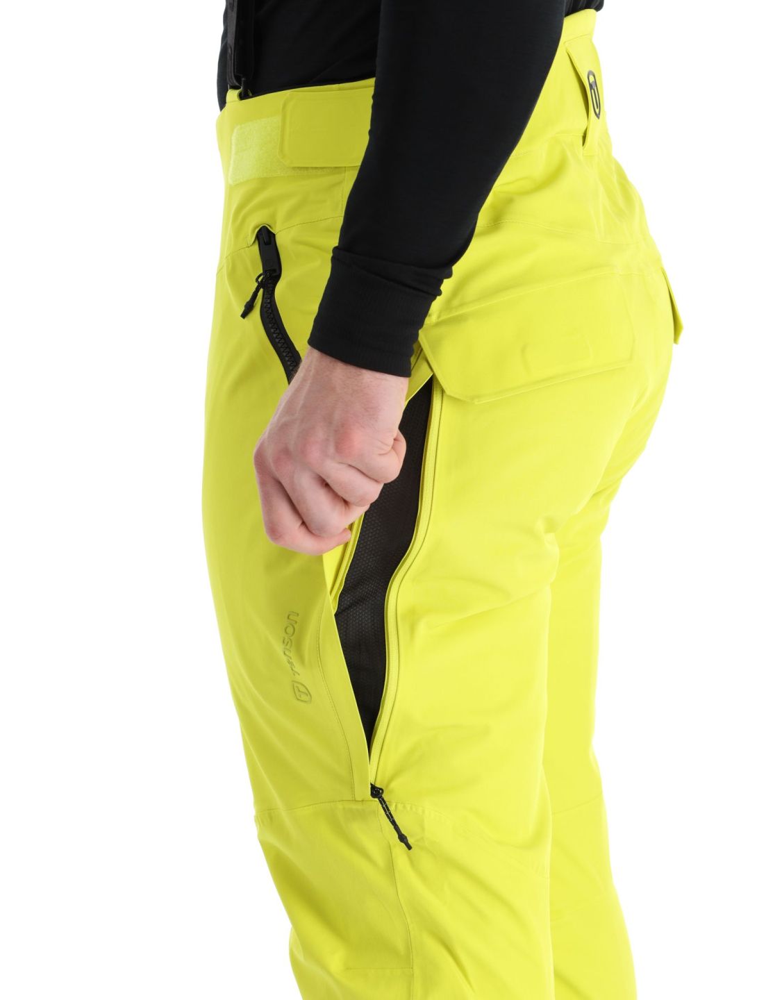 Tenson, Prime Pro pantaloni da sci uomo Cyber Lime giallo 