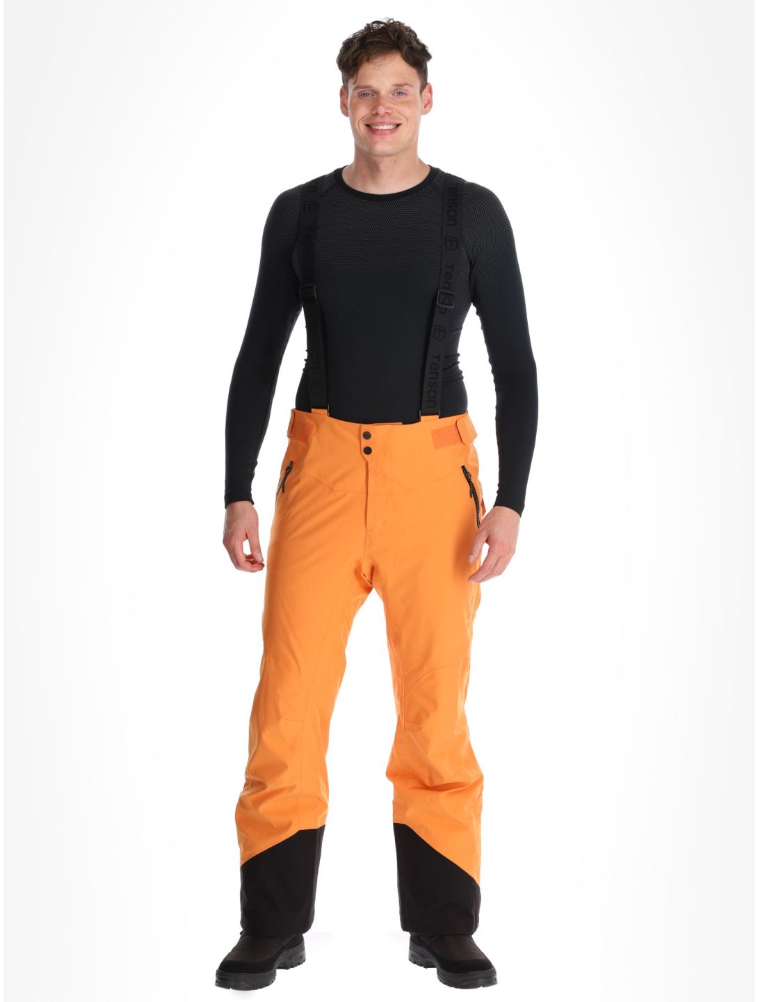 Tenson, Prime Pro pantaloni da sci uomo Dark Orange arancio 