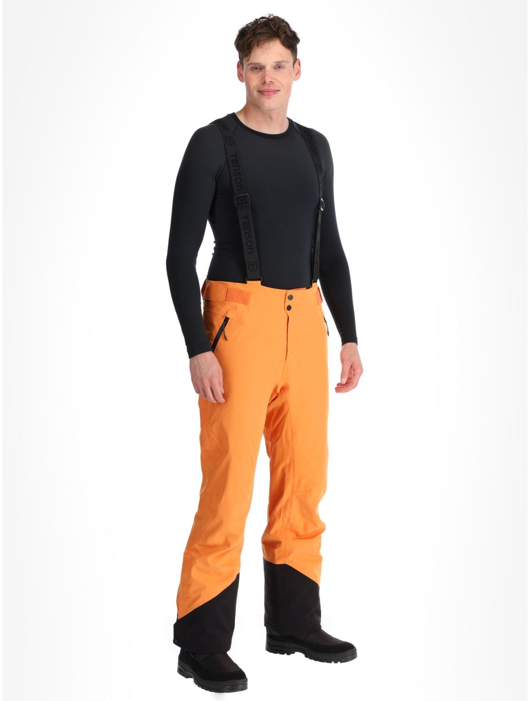 Tenson, Prime Pro pantaloni da sci uomo Dark Orange arancio 