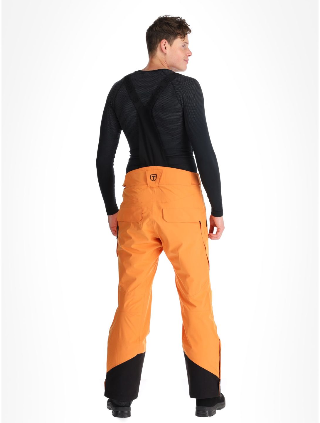 Tenson, Prime Pro pantaloni da sci uomo Dark Orange arancio 