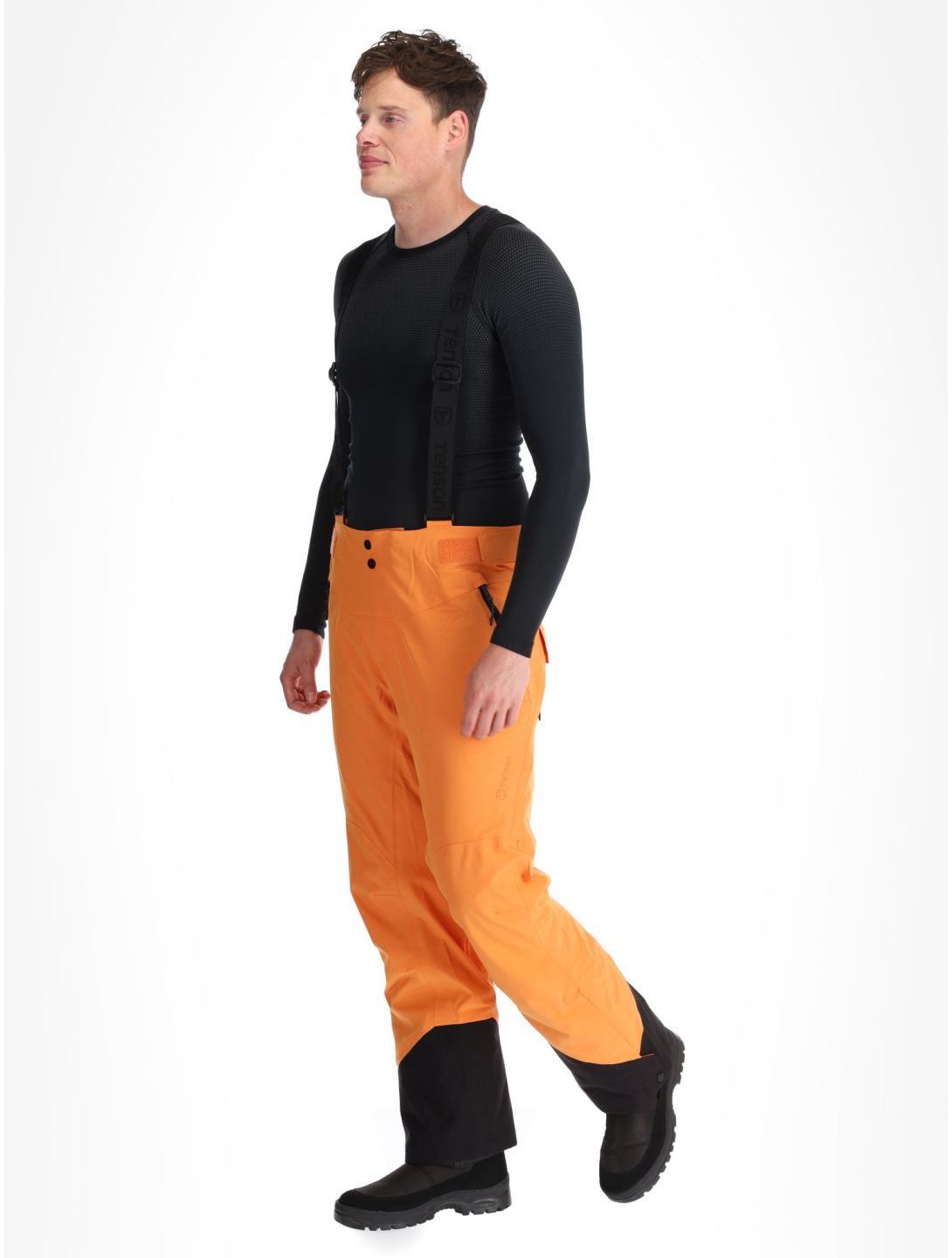 Tenson, Prime Pro pantaloni da sci uomo Dark Orange arancio 