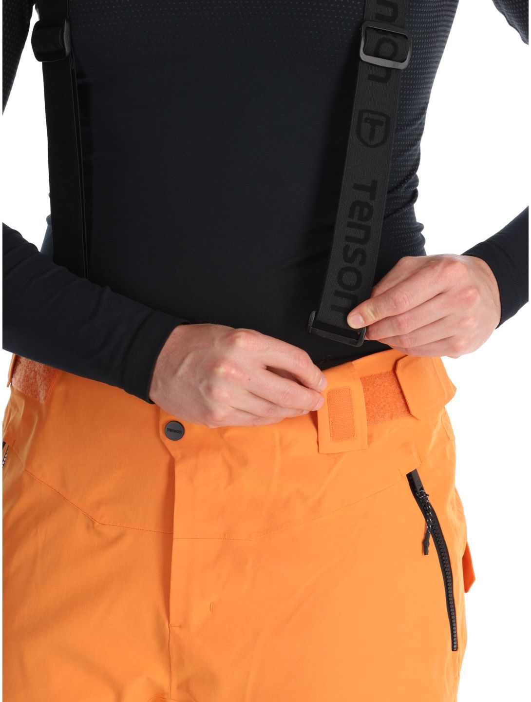 Tenson, Prime Pro pantaloni da sci uomo Dark Orange arancio 