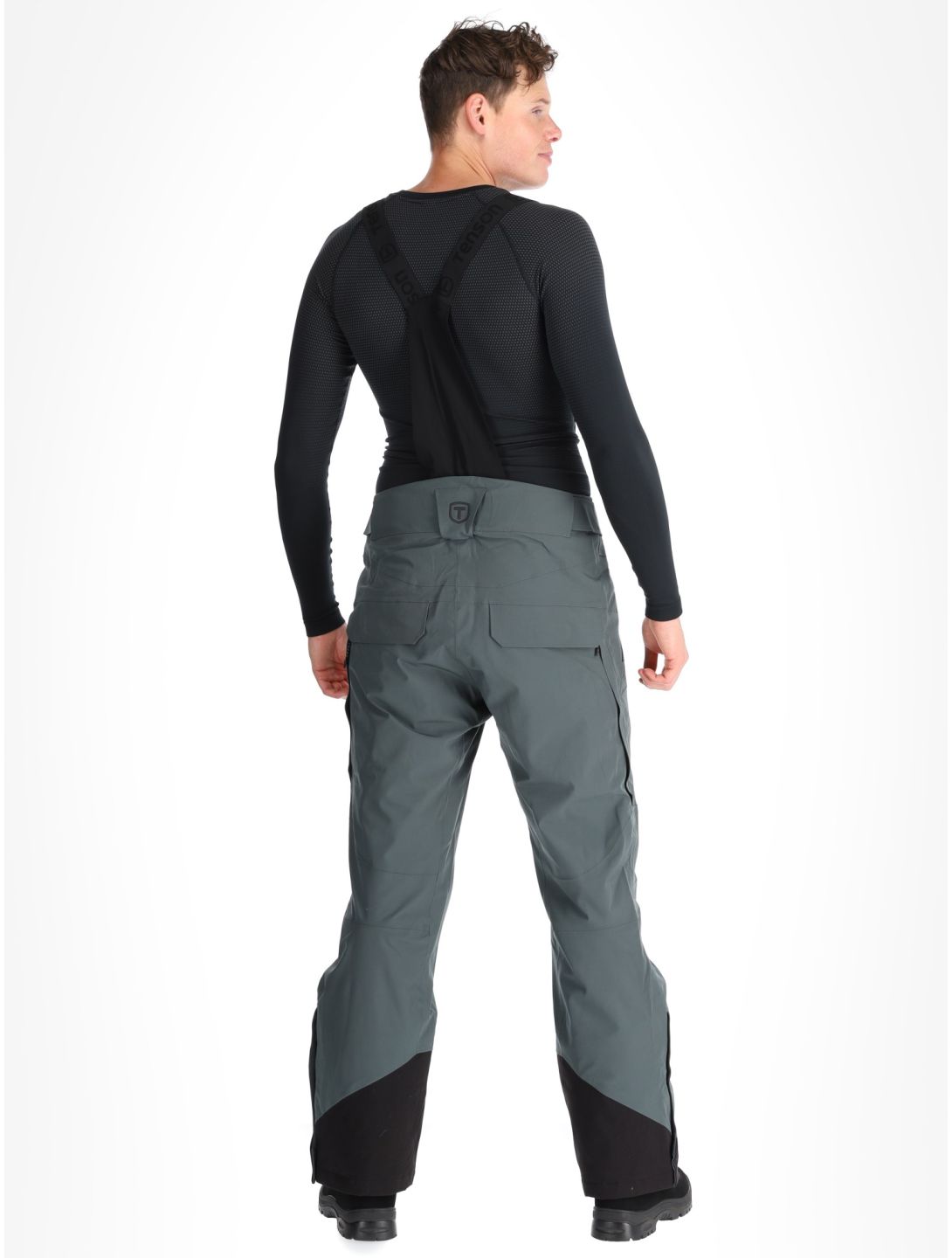 Tenson, Prime Pro pantaloni da sci uomo Grey Green grigio 