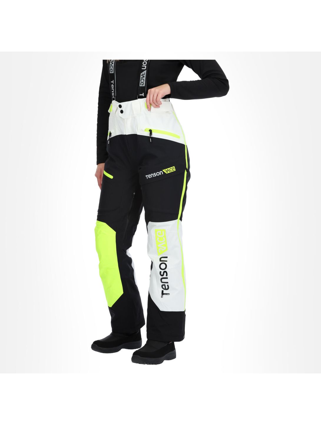 Tenson, Race pantaloni da sci donna bianco 