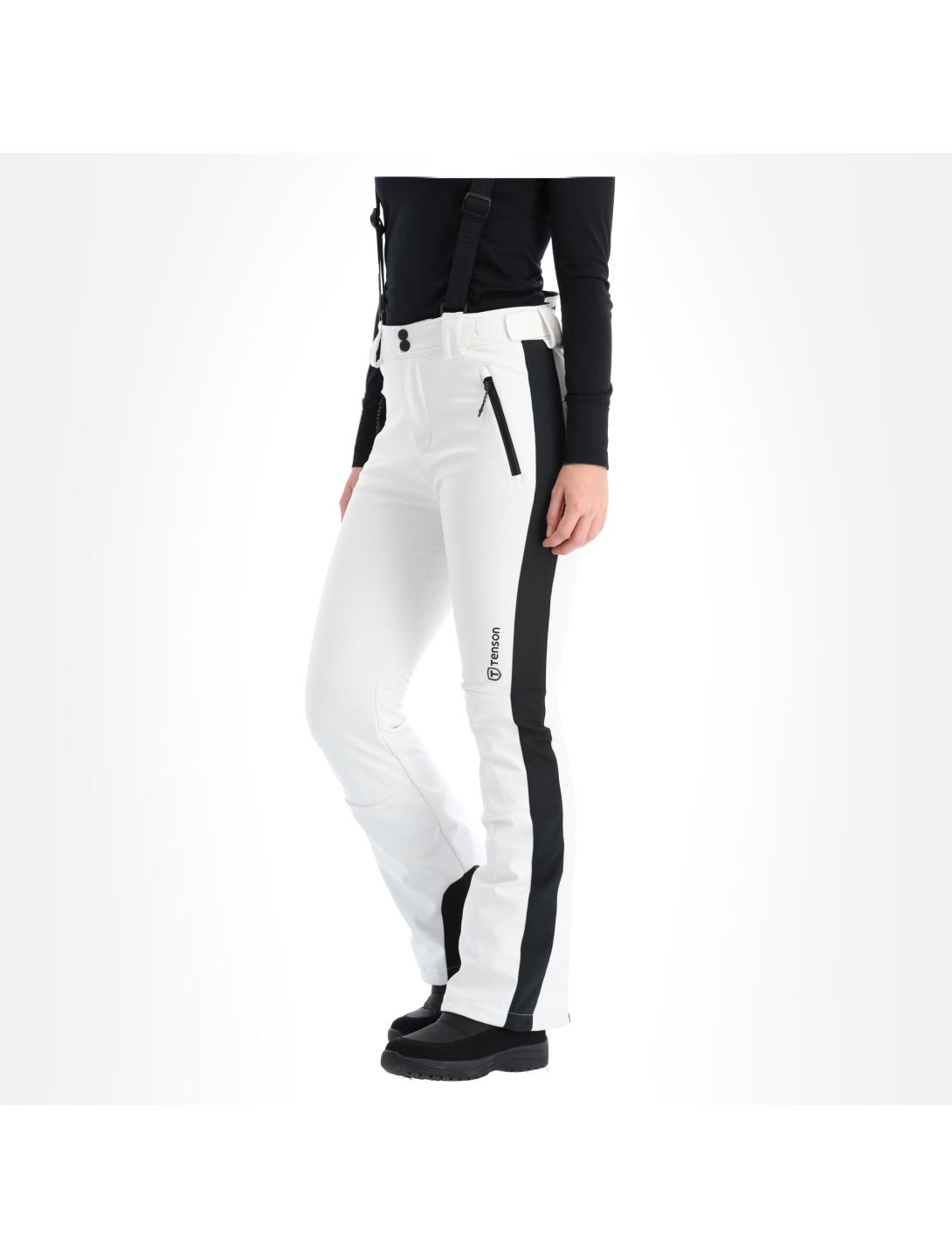 Tenson, Softshell Ski Pants pantaloni da sci softshell donna bianco 