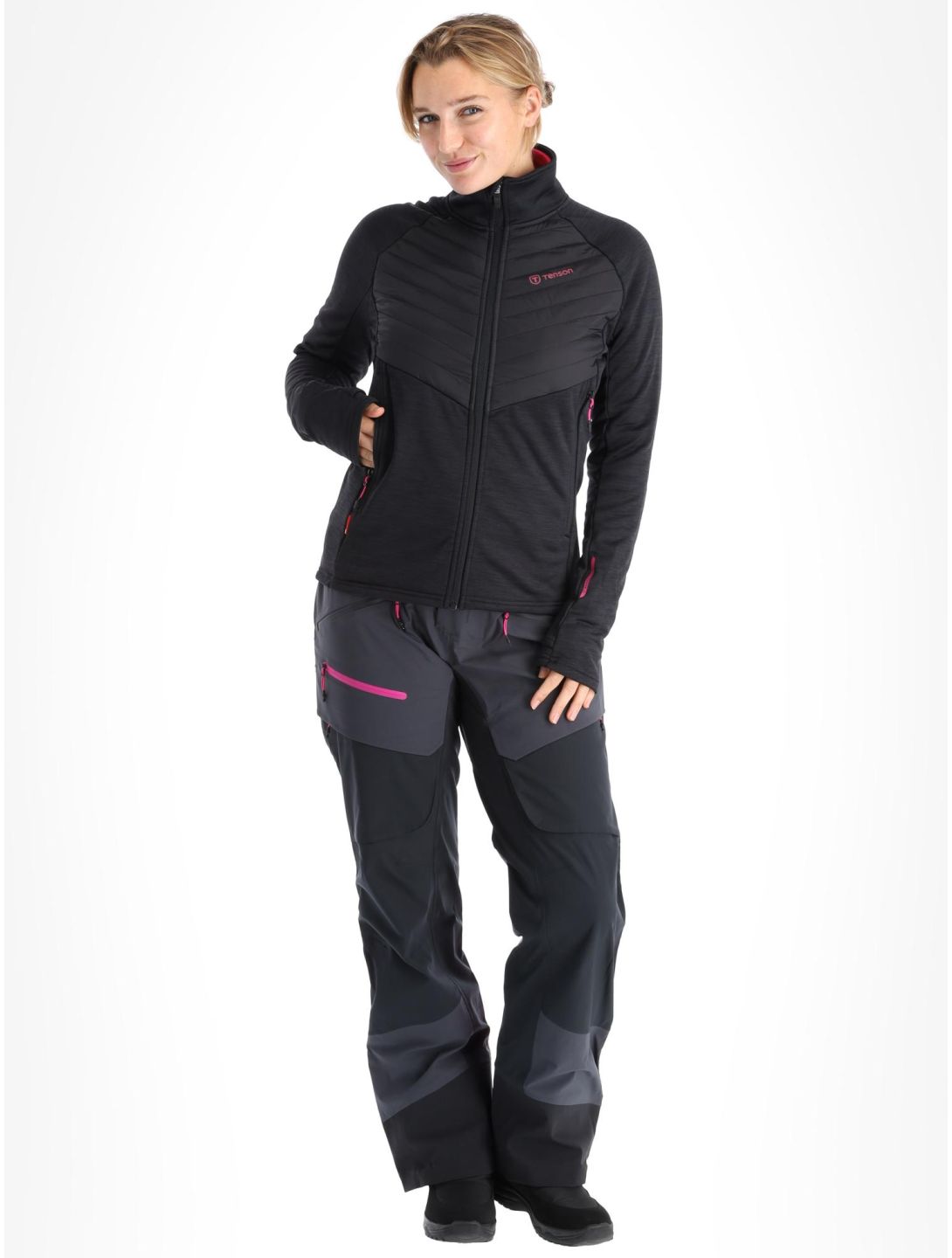 Tenson, Touring Midlayer gilet donna Anthracite grigio 