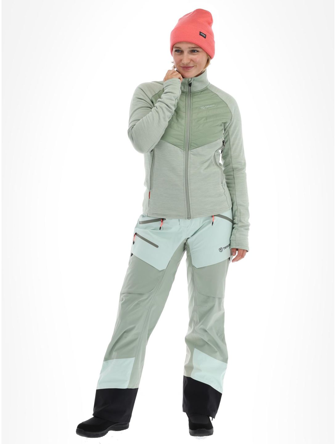 Tenson, Touring Midlayer gilet donna Light Green verde 