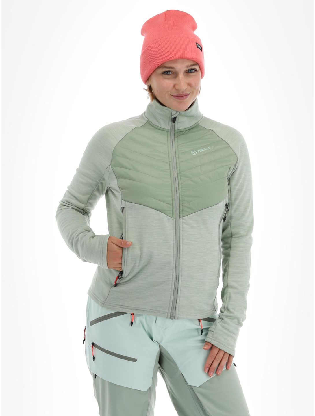 Tenson, Touring Midlayer gilet donna Light Green verde 