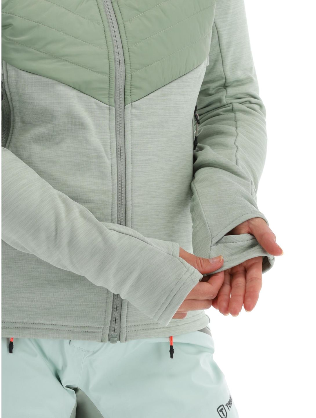 Tenson, Touring Midlayer gilet donna Light Green verde 