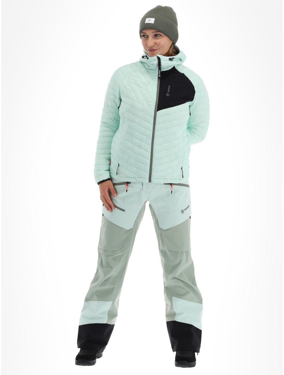 Tenson, Touring Puffer piumino donna Light Green verde 