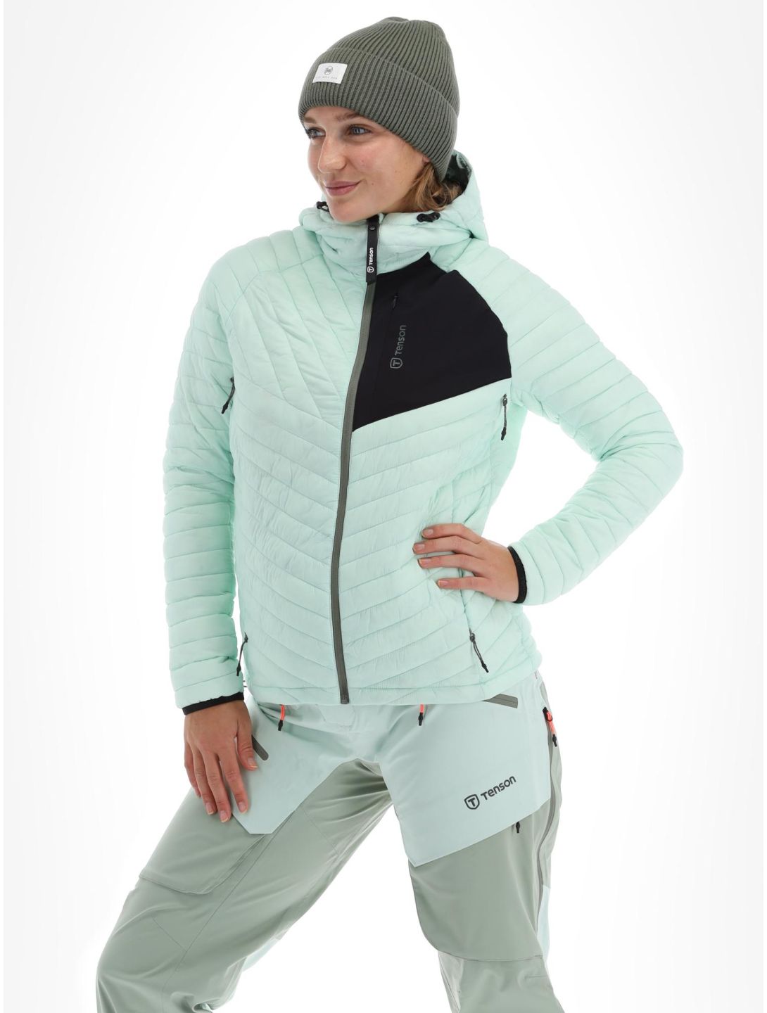 Tenson, Touring Puffer piumino donna Light Green verde 