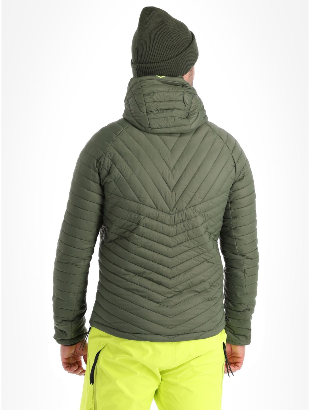 Tenson, Touring Puffer piumino uomo Dark Olive verde 