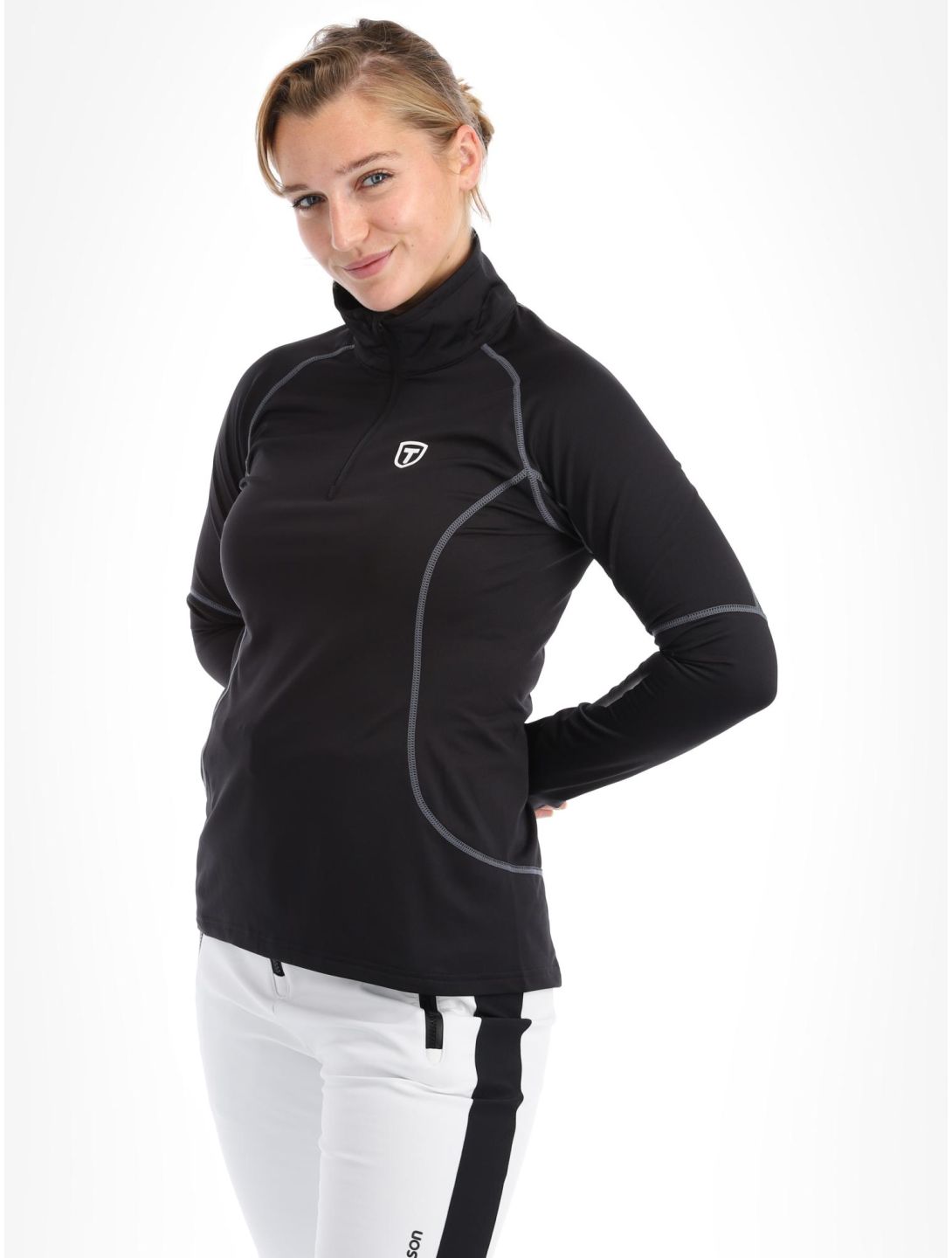 Tenson, TXlite Half Zip maglione donna Black nero 