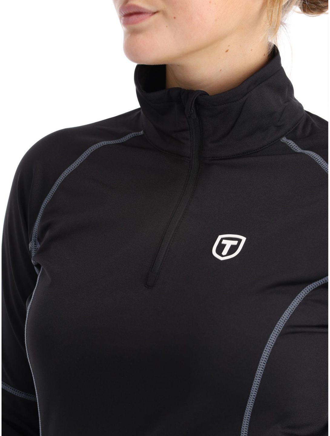 Tenson, TXlite Half Zip maglione donna Black nero 