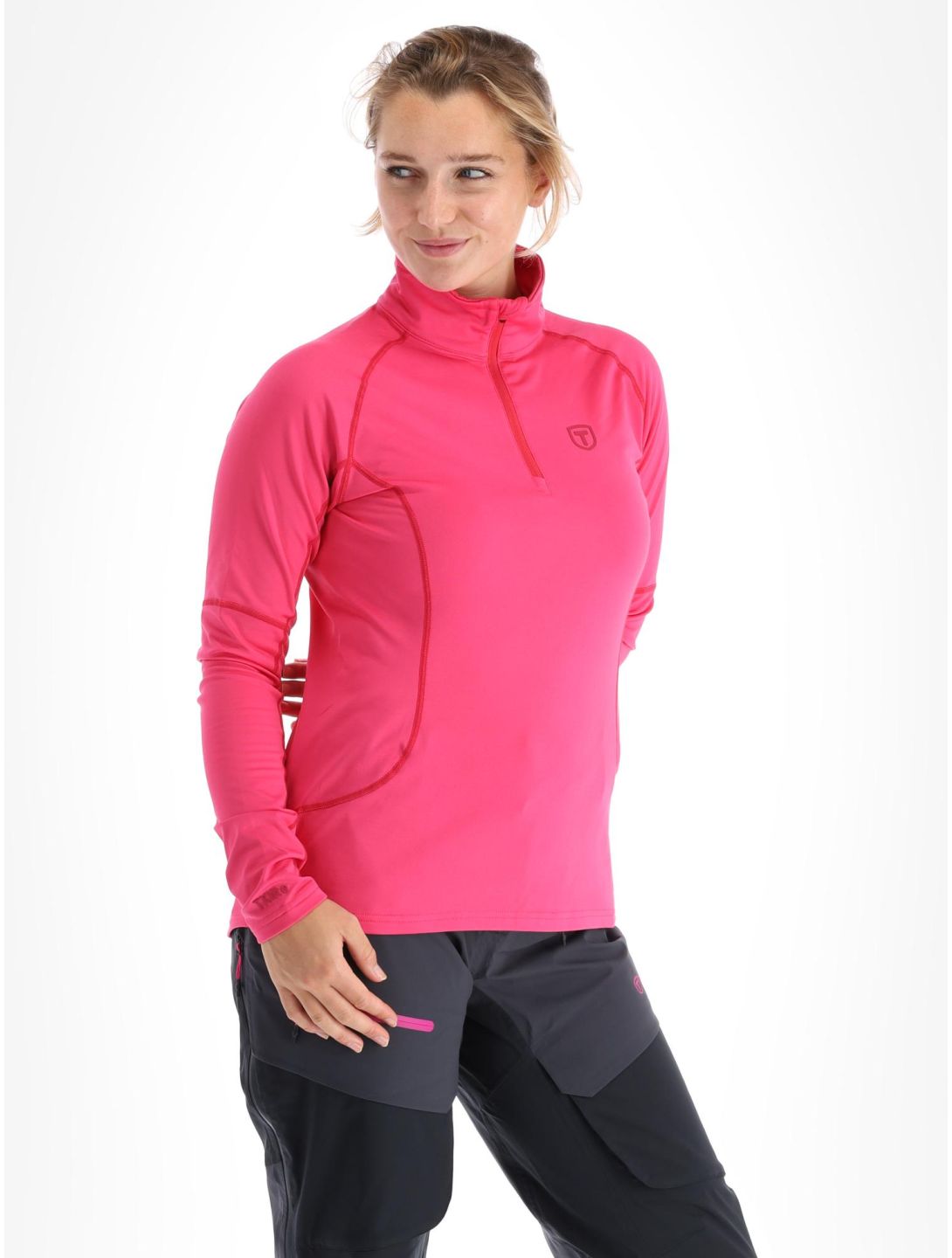 Tenson, TXlite Half Zip maglione donna Cerise rosa 