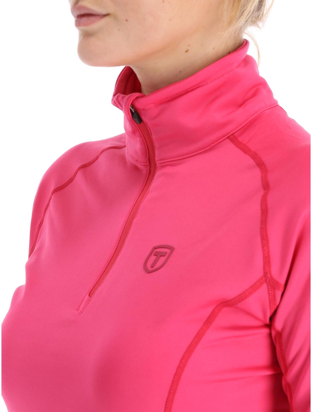 Tenson, TXlite Half Zip maglione donna Cerise rosa 