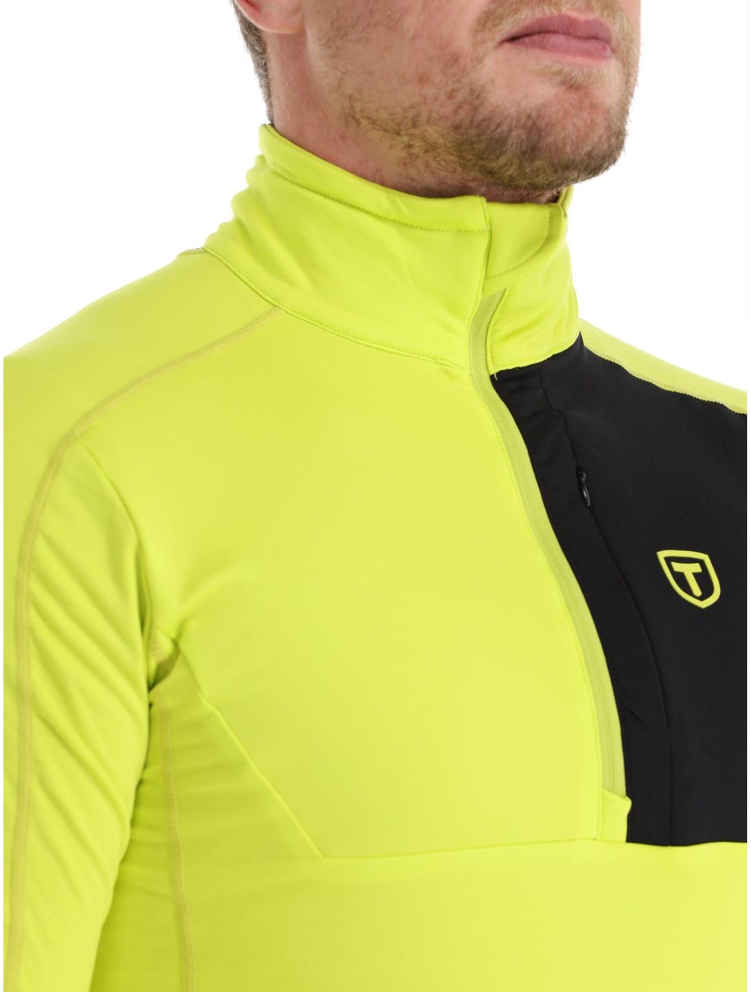 Tenson, TXlite Half Zip maglione uomo Acid Lemon giallo 