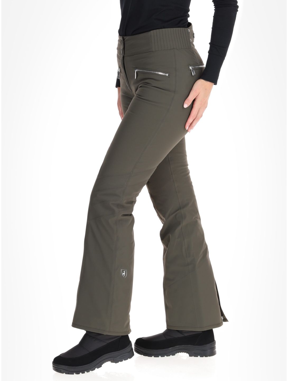 Toni Sailer, Alla pantaloni da sci donna Night Olive verde 