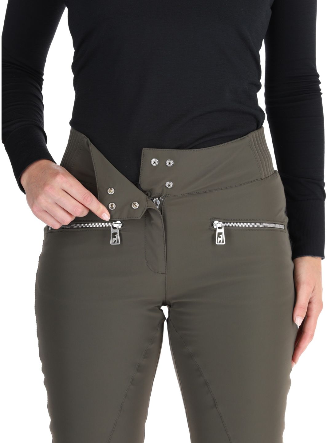 Toni Sailer, Alla pantaloni da sci donna Night Olive verde 