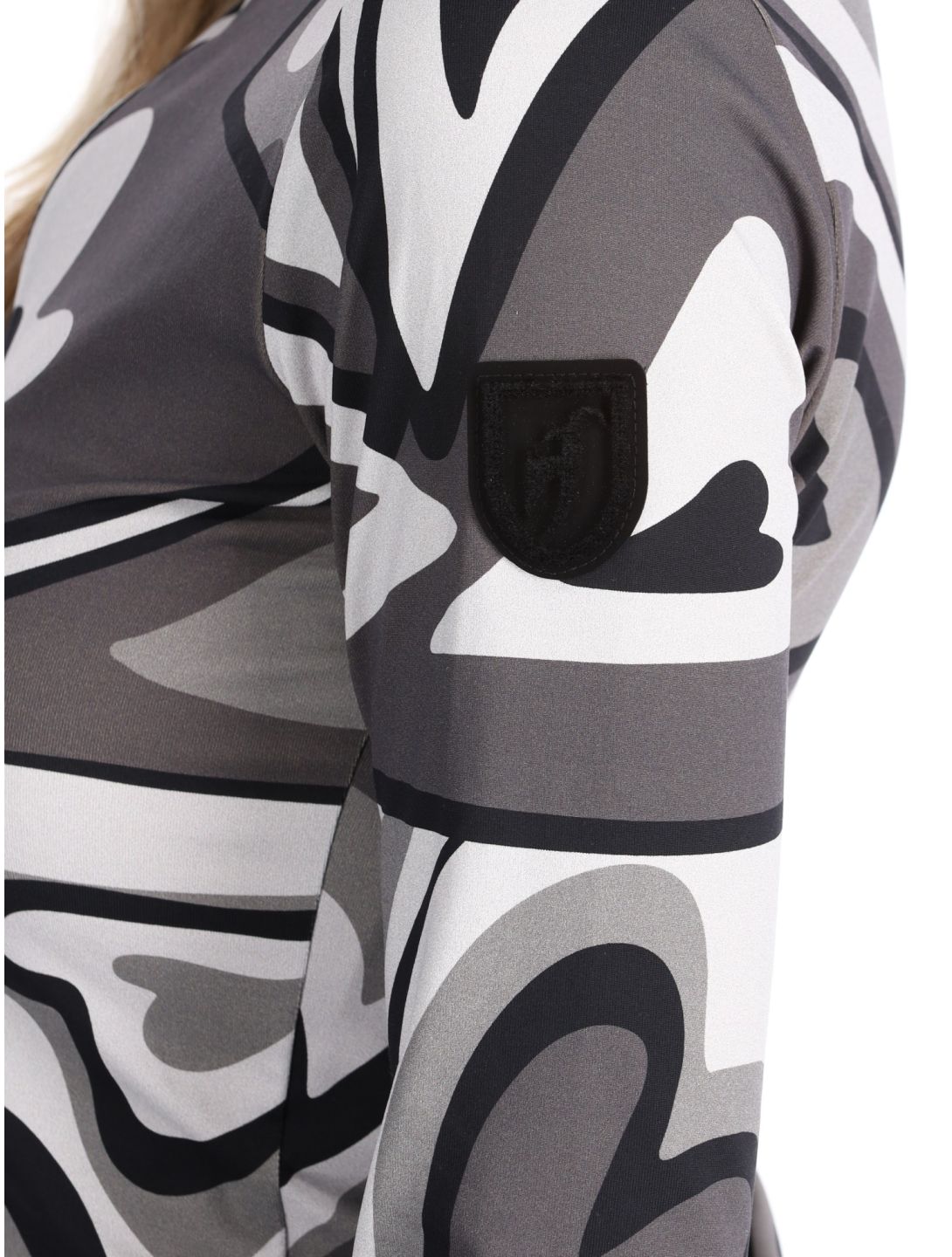 Toni Sailer, Wieka Print maglione donna Iron Gate grigio 