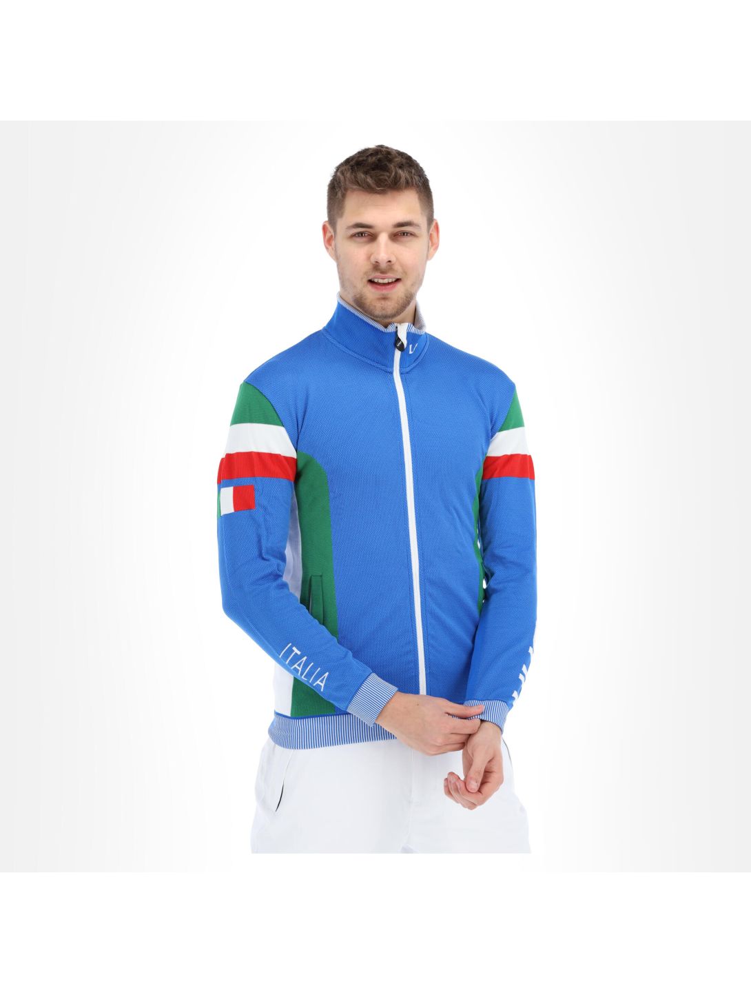 Unleash your Nature, Natyon Italy Ow Knitted 2Nd Layer Full Zip gilet uomo blu 