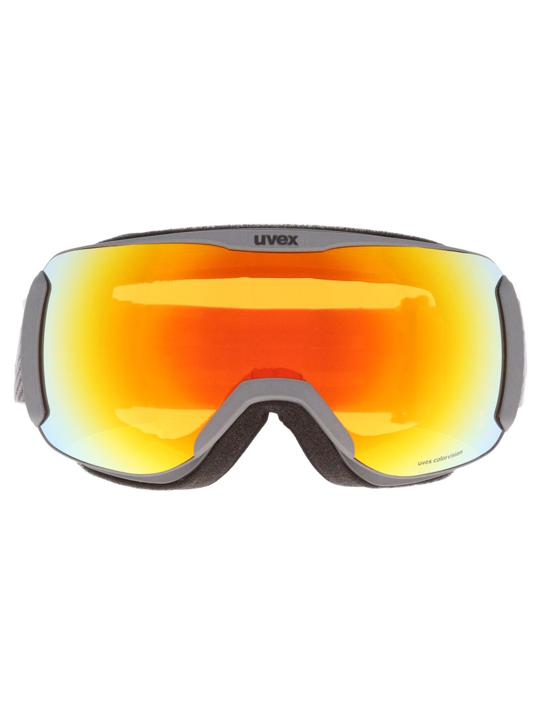 Uvex, Downhill 2100 Cv S1 mascherina da sci OTG unisex Rhino Slate / Orange arancio, grigio 