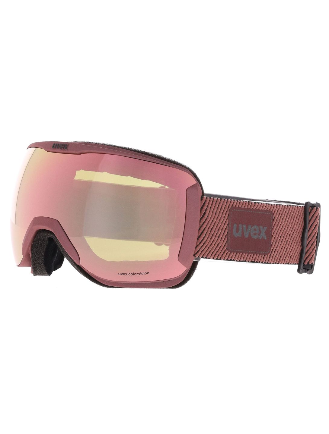 Uvex, Downhill 2100 CV S2 Planet mascherina da sci unisex Antique Rose Matt/ Mirror Rose rosa 