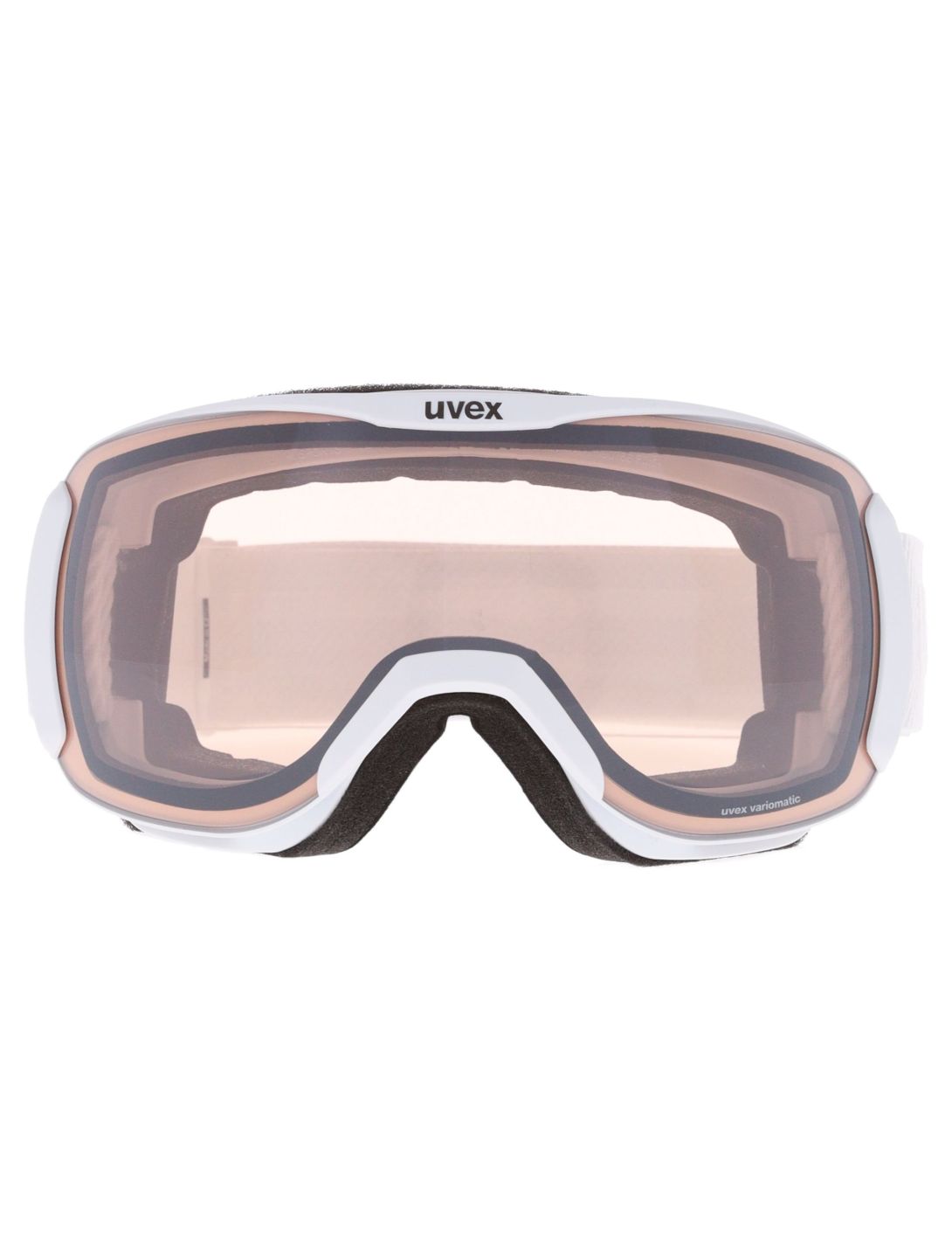 Uvex, Downhill 2100 V S1-3 mascherina da sci unisex White Matt / Mirror Silver bianco 