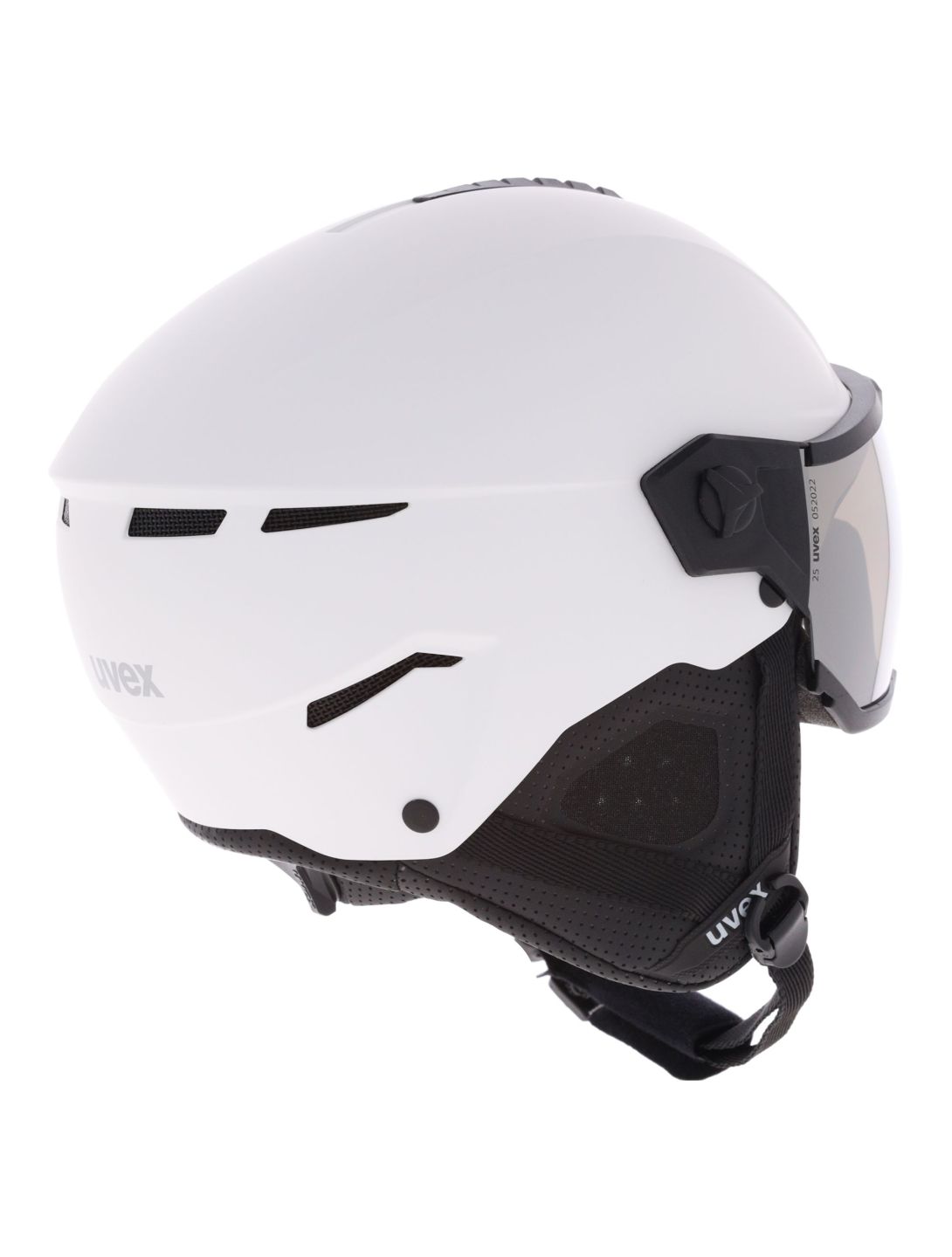 Uvex, Instinct Visor caschetto con visiera unisex White-Black Matt /Mirror Silver bianco, nero 