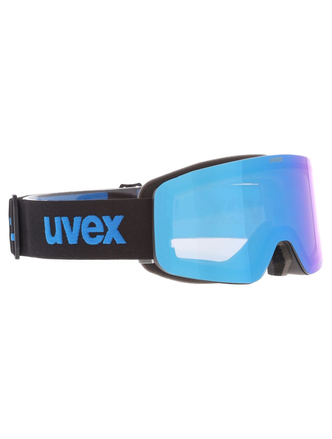 Uvex, Pwdr FM mascherina da sci bambino Black Matt / Mirror Blue blu, nero 