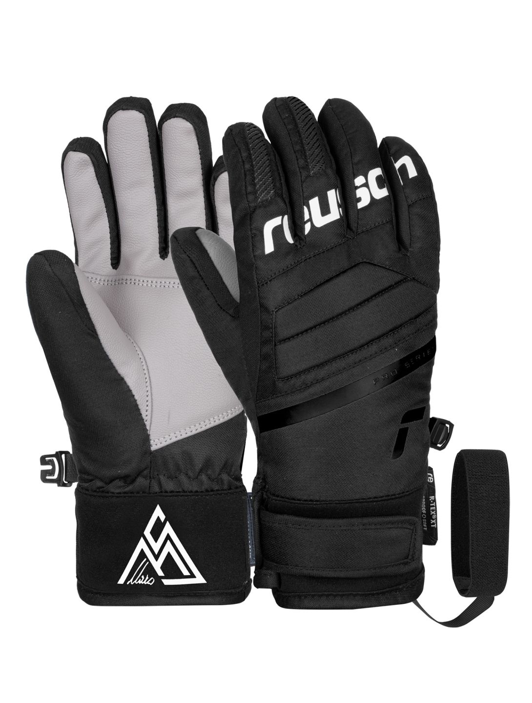 Reusch, Warrior R-TEX® XT guanti da sci bambino Marco Schwarz grigio, nero 