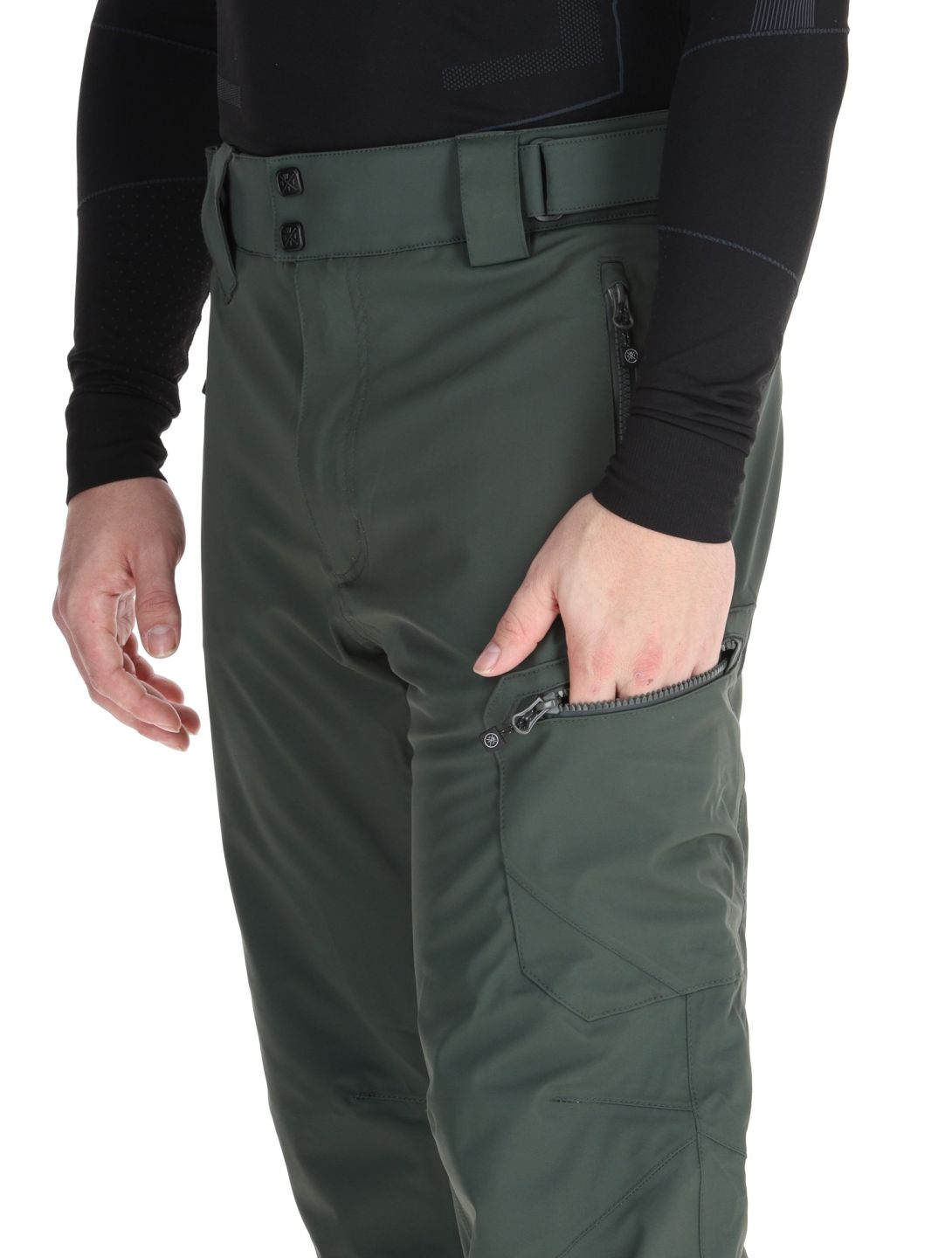 Watts, GOSTT pantaloni da sci uomo Full Forest Green verde 