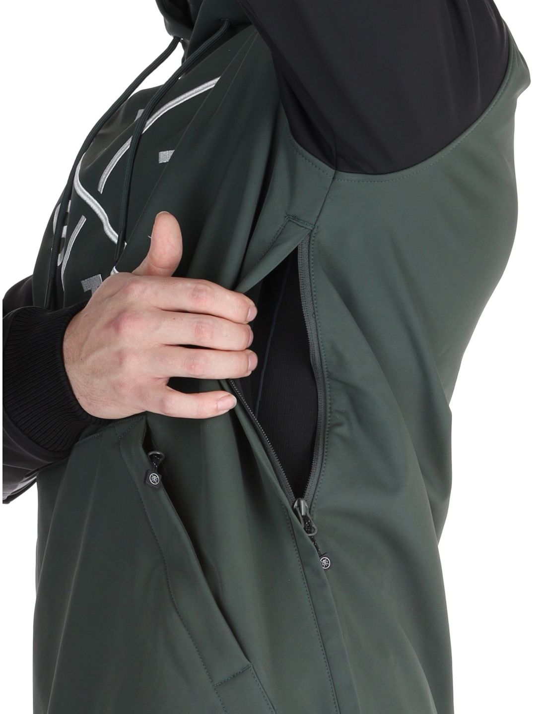 Watts, ORBITAL softshell uomo Forest / White bianco, nero, verde 