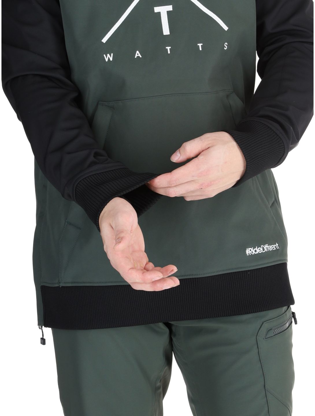 Watts, ORBITAL softshell uomo Forest / White bianco, nero, verde 