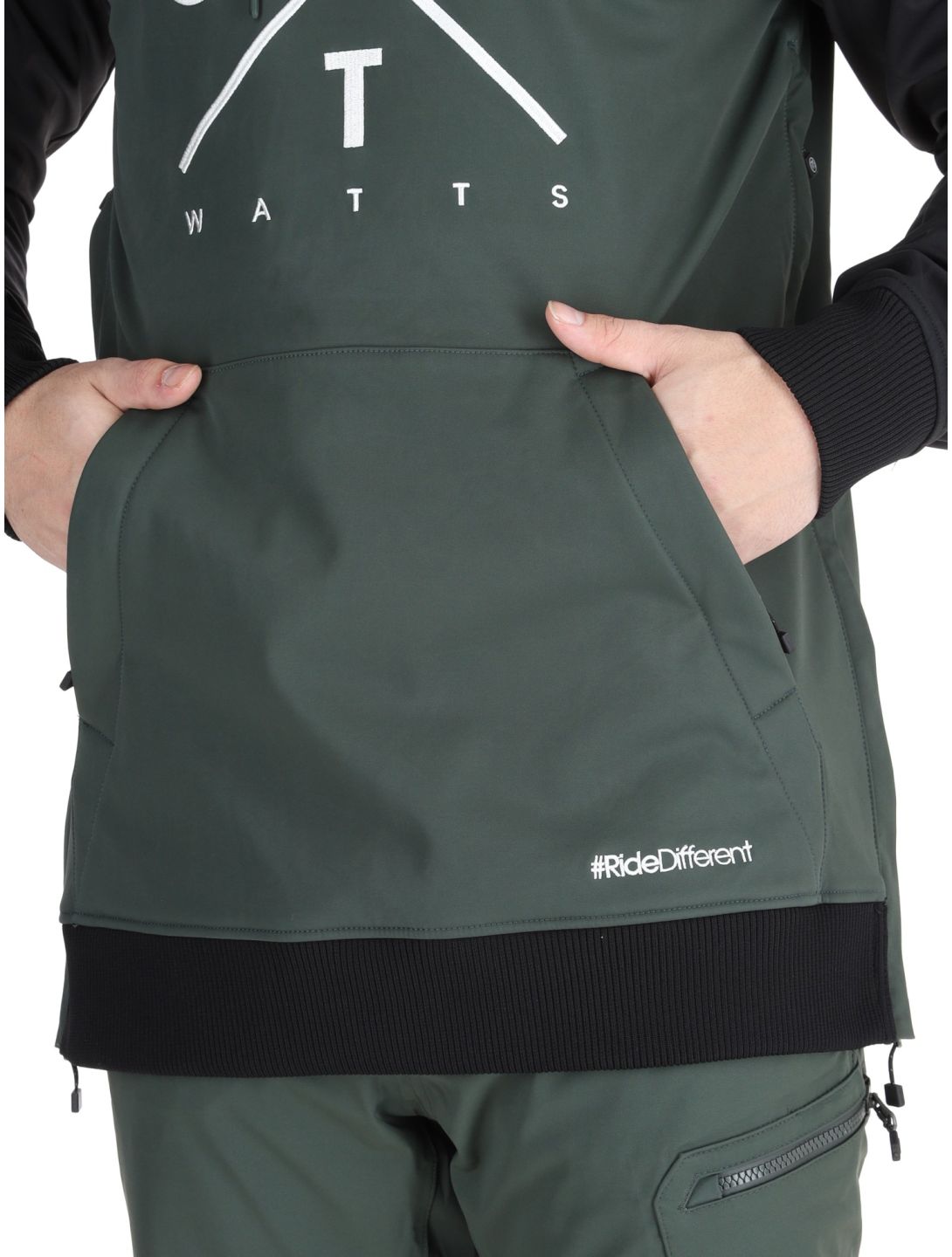 Watts, ORBITAL softshell uomo Forest / White bianco, nero, verde 