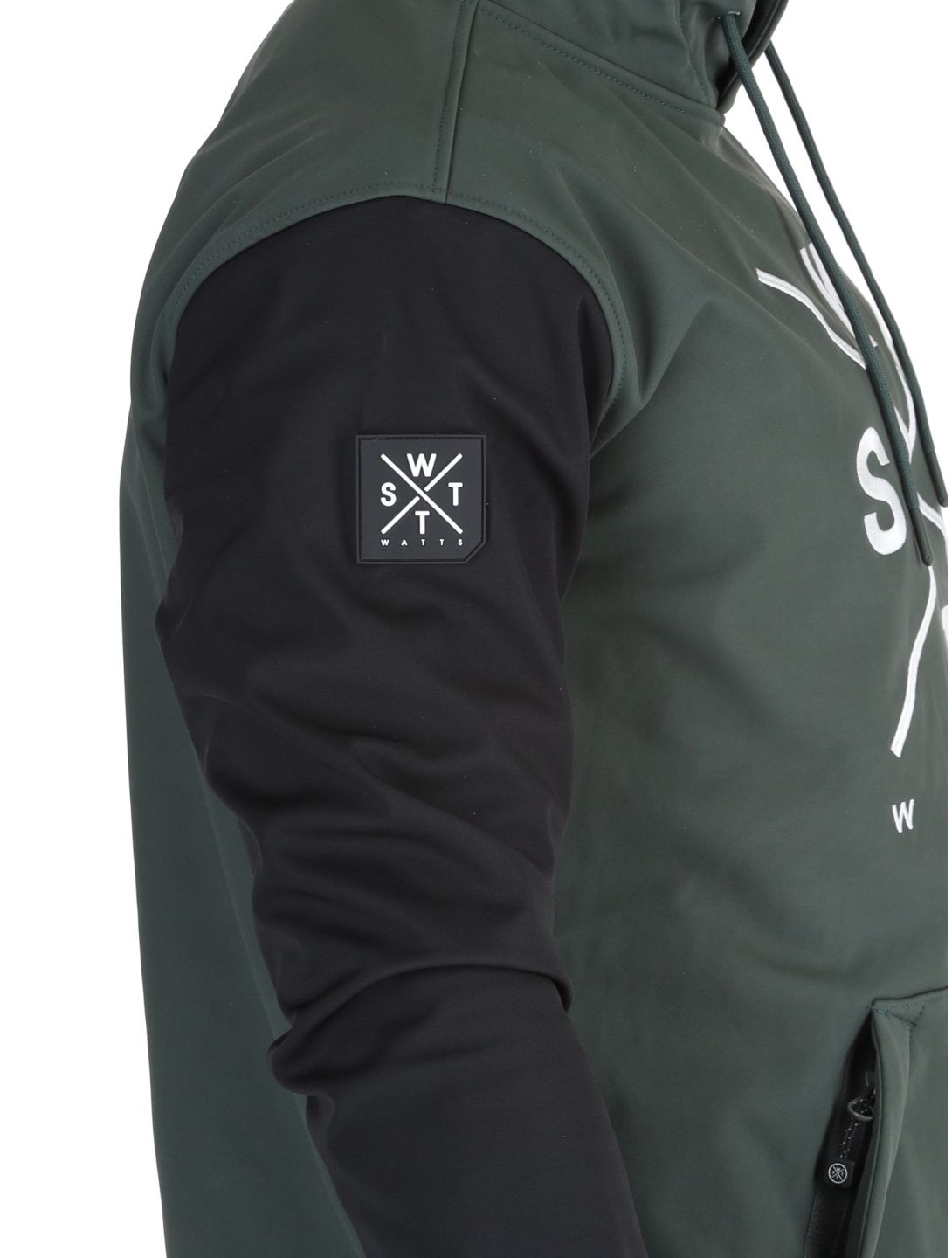 Watts, ORBITAL softshell uomo Forest / White bianco, nero, verde 