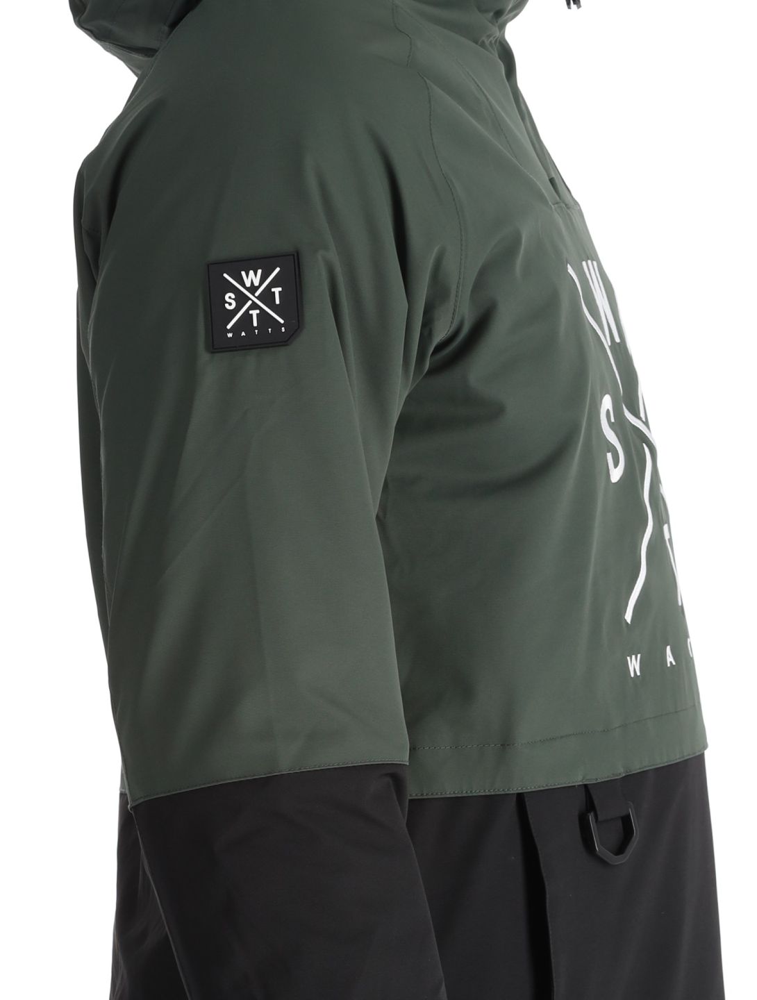 Watts, XMETOD anorak uomo Green / Black nero, verde 