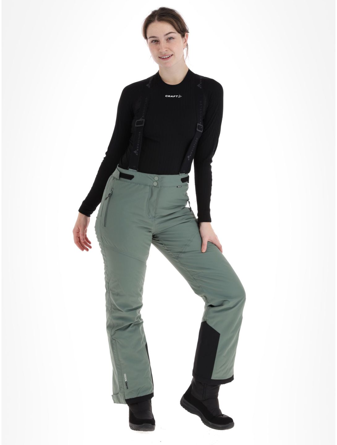 Whistler, Drizzle pantaloni da sci donna Laurel Wreath verde 