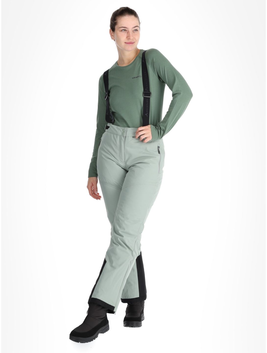 Whistler, Drizzle pantaloni da sci donna Slate Gray grigio 