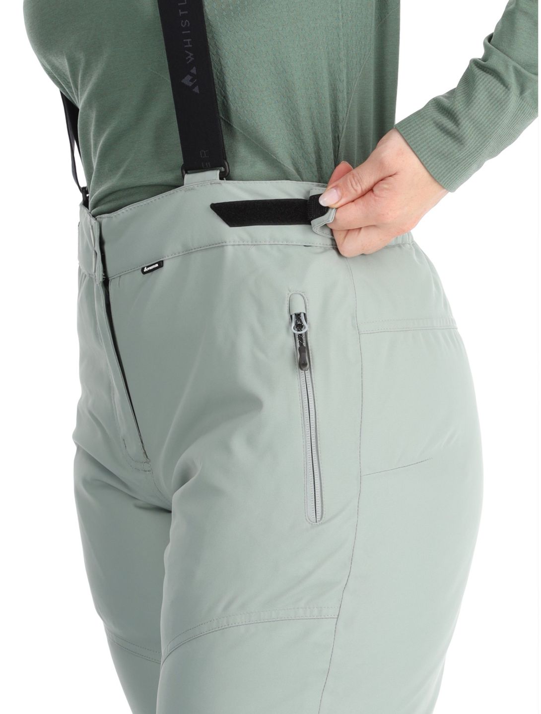 Whistler, Drizzle pantaloni da sci donna Slate Gray grigio 