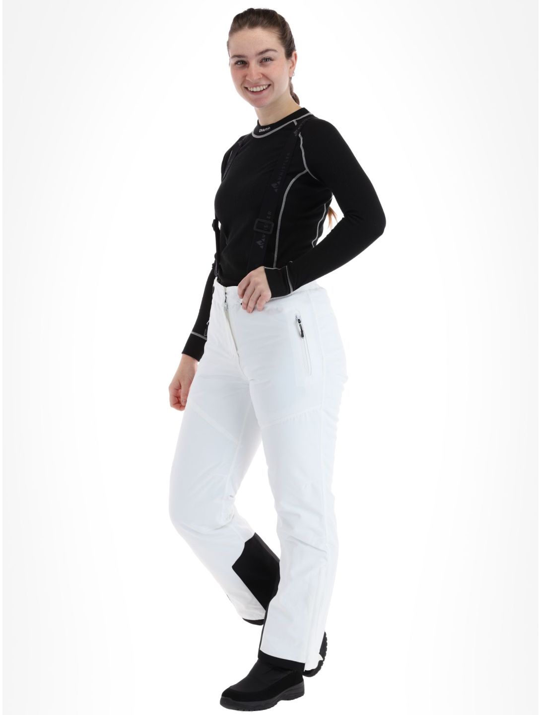 Whistler, Drizzle pantaloni da sci donna White bianco 