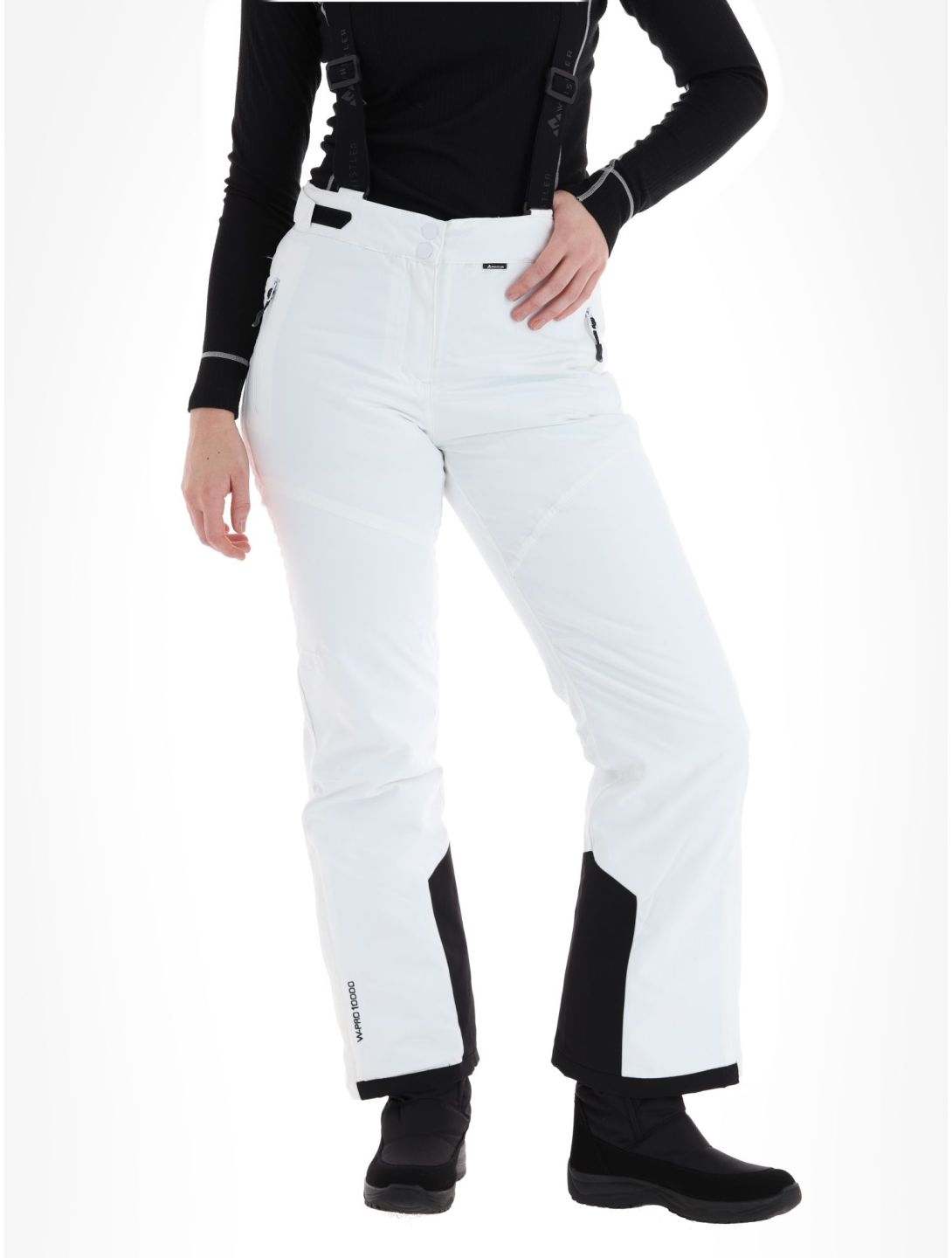 Whistler, Drizzle pantaloni da sci donna White bianco 