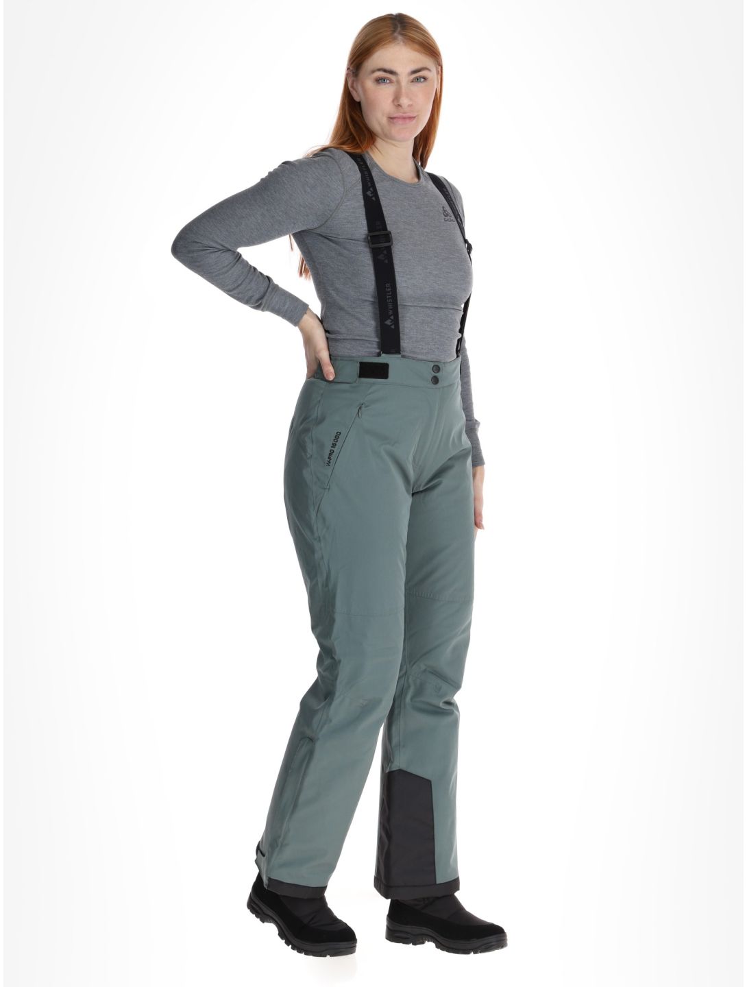 Whistler, Yarra pantaloni da sci donna Balsam Green verde 