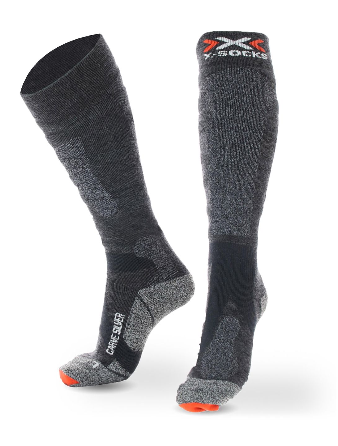 X-socks, Carve Silver 4.0 calzini da sci unisex Anthracite / Black grigio, nero 