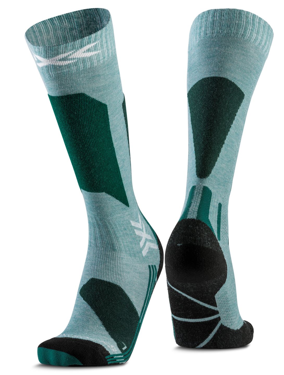 X-Socks, Ski Discover Otc calzini compressivi donna Sage Green / English Lawn verde 