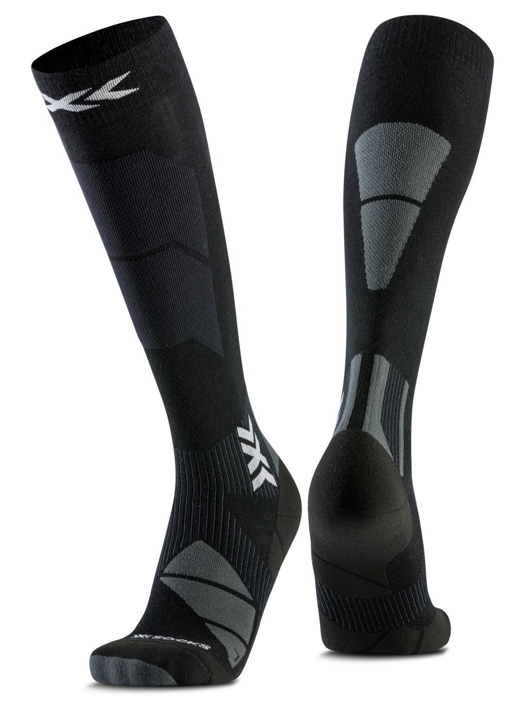 X-Socks, Ski Perform Merino Otc calzini compressivi donna Black / Grey grigio, nero 