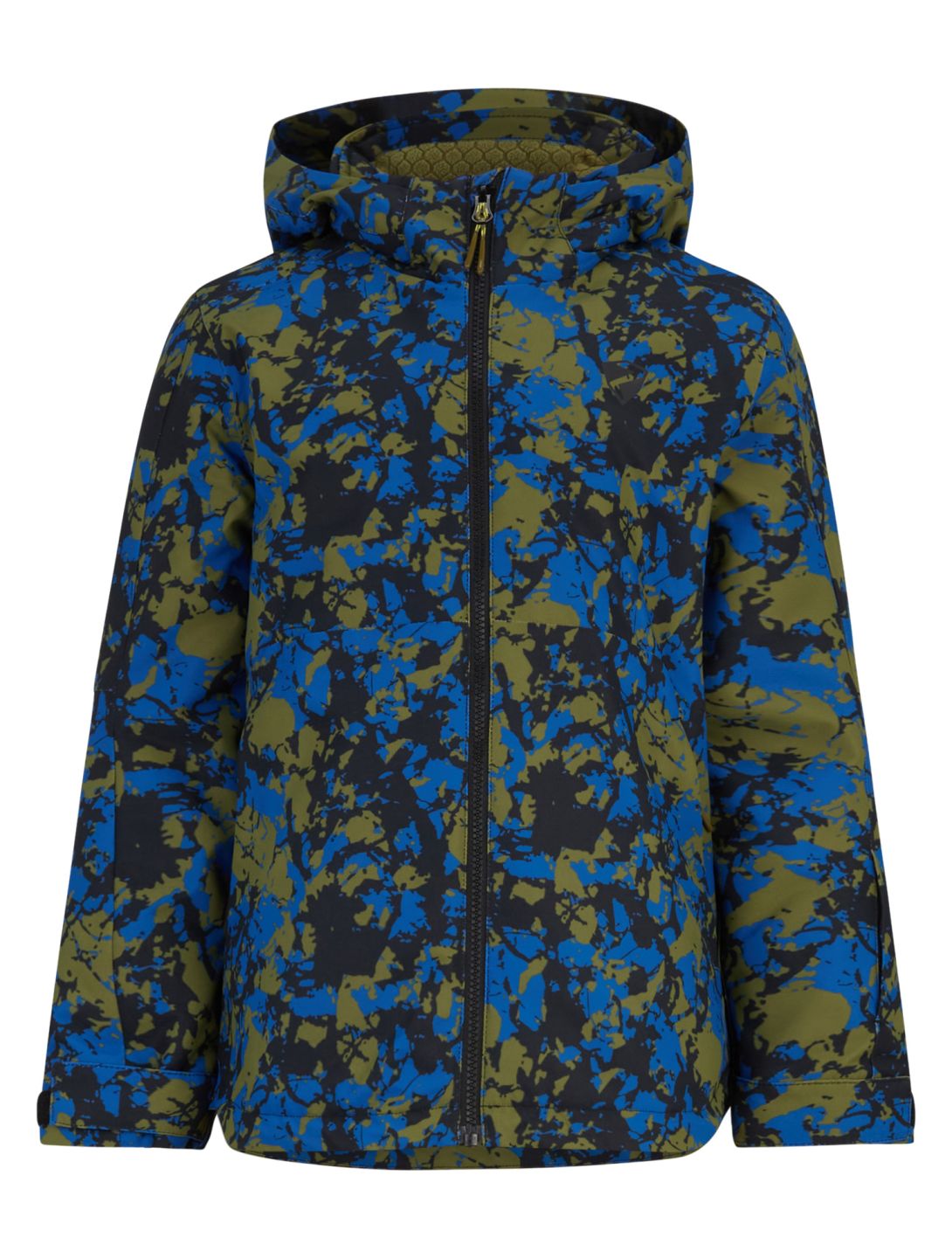 Ziener, Aluck Junior giacca sci bambino Natural Camo blu, verde 