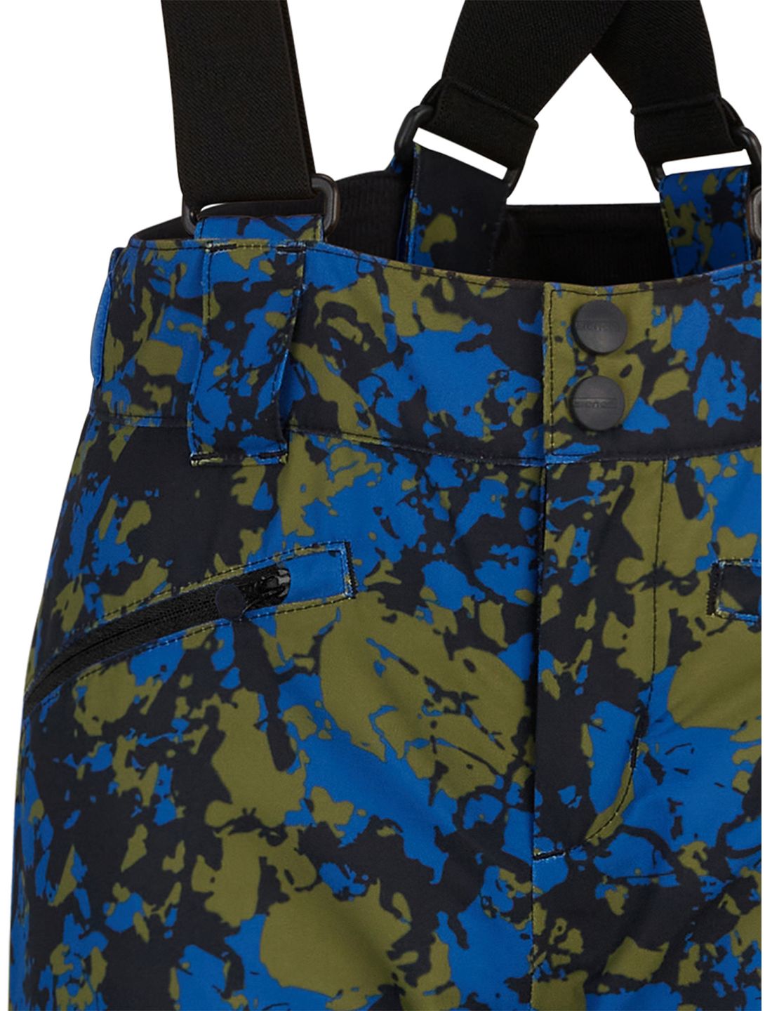 Ziener, Axi Junior pantaloni da sci bambino Natural Camo blu, nero, verde 